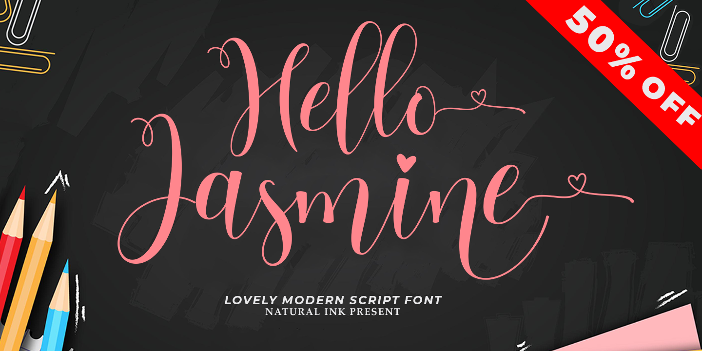 Hello Jasmine Regular Font preview
